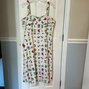 Ann Taylor Strappy Fruit and Floral Sundress